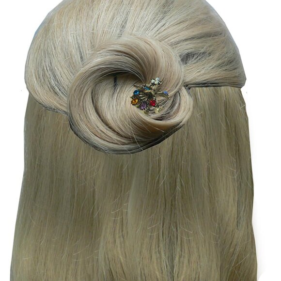 Mini Hair Claws Set 8 Metal Small Clips for Hair Styling Bun Ponytail - Picture 4 of 9